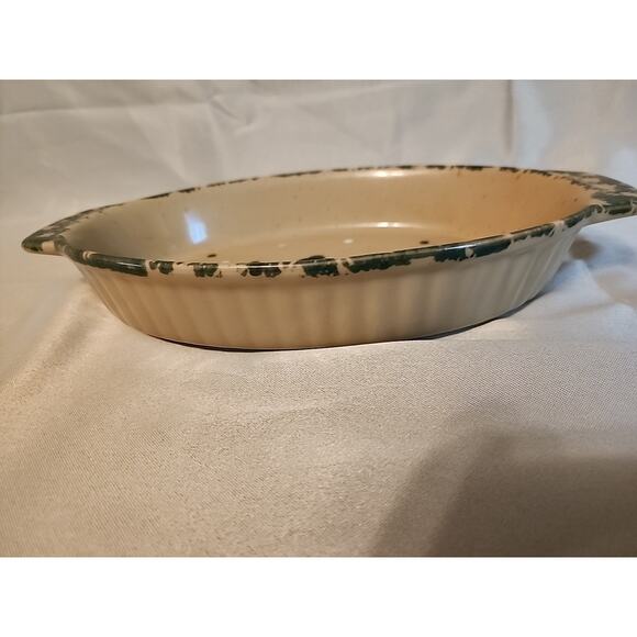 Country Snowman Stoneware Oval Casserole Dish Set Of 2 6” & 10” No Box - Picture 3 of 12